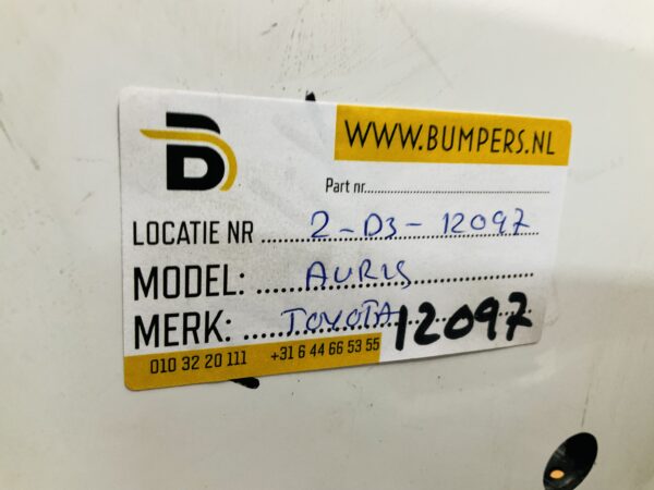 BUMPER Toyota Auris 2016-2021 6xpdc VOORBUMPER 2-D3-12097z