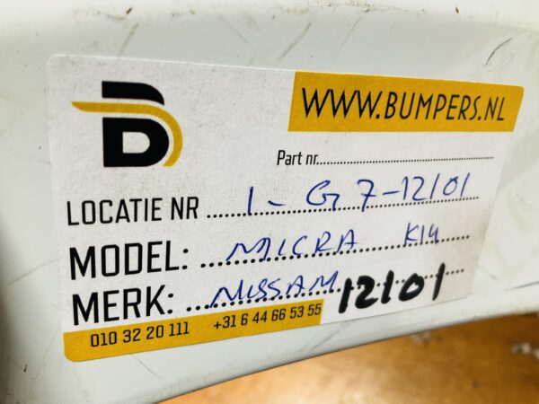 BUMPER Nissan Micra K14 2017-2023 VOORBUMPER 1-G7-12101z