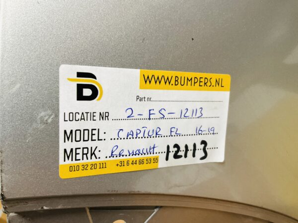 BUMPER Renault Captur Facelift 2016-2019 VOORBUMPER 2-F5-12113z