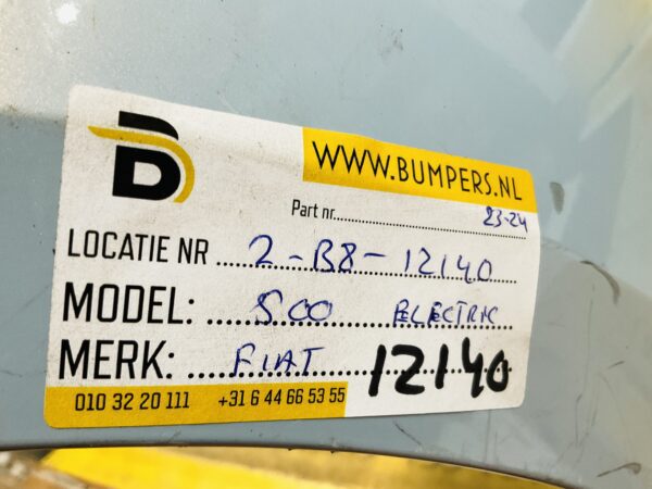 BUMPER Fiat 500 Electric 6xpdc 2023-2024 VOORBUMPER 2-B8-12140z