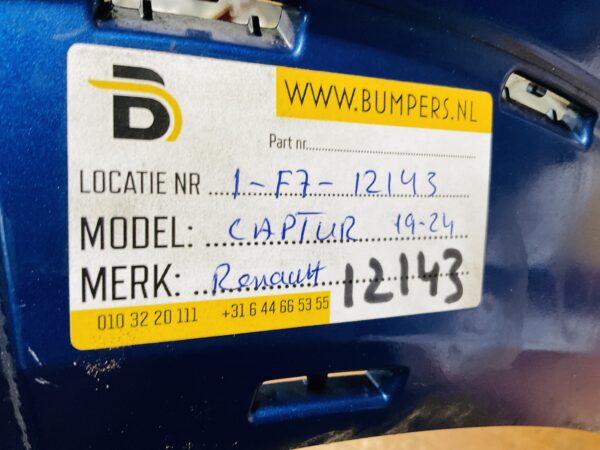 Bumper Renault Captur 4xpdc 2019-2024 850183490R Achterbumper 1-F7-12143
