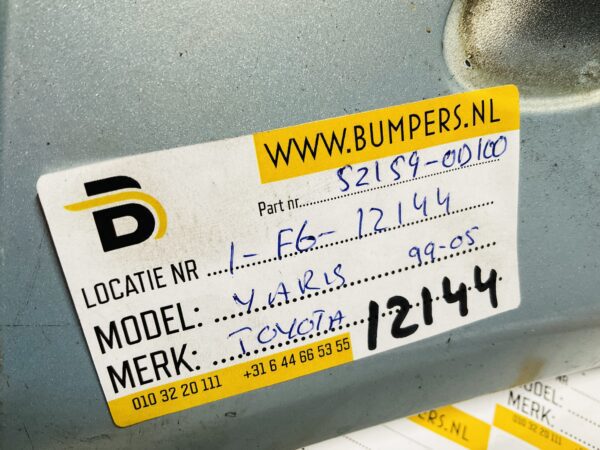 Bumper Toyota Yaris 1999-2005 52159-0D100 Achterbumper 1-F6-12144