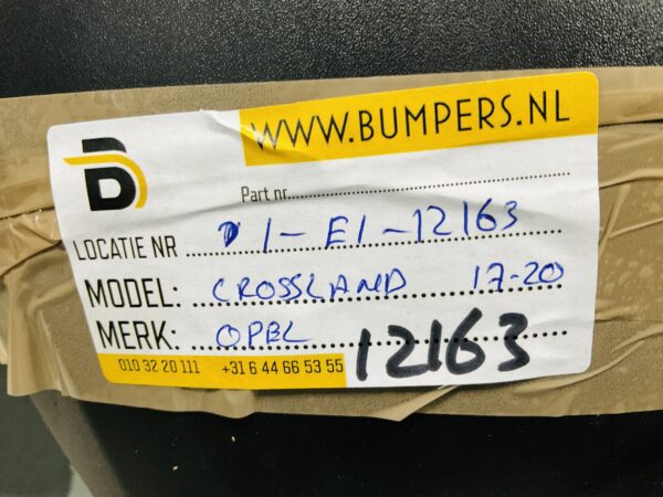 Bumper Opel Crossland 2017-2020 475498858 Achterbumper 1-E1-12163