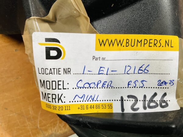 Bumper Mini Cooper F55 9450580 Achterbumper 1-E1-12166
