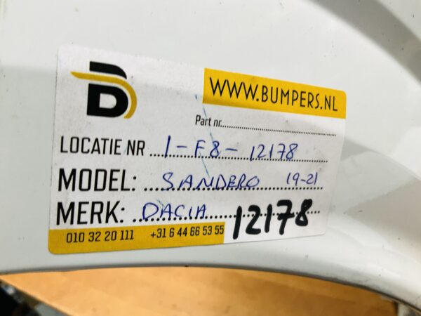 BUMPER Dacia Sandero 2019-2021 850232562R Achterbumper 1-F8-12178