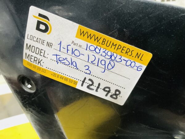 Bumper Tesla model 3 1083989-00-g Achterbumper 1-F10-12198z