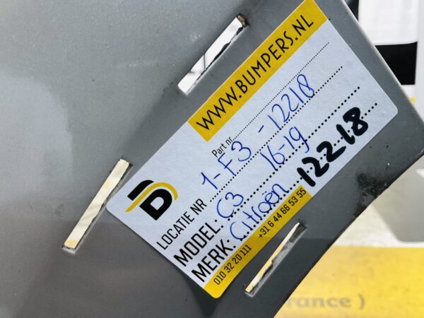 BUMPER Citroen C3 2016-2021 VOORBUMPER 1-F3-12218z