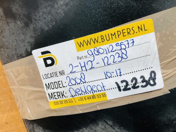 Bumper Peugeot 2008 4xpdc 2010-2017 9801125577 Achterbumper 2-H2-12238