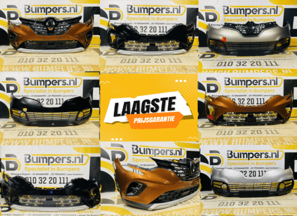 Voorbumper Renault Clio 5 Megane 4 Captur Twingo Zoe Bestel online