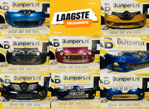 Voorbumper Renault Clio 5 Megane 4 Captur Twingo Zoe Bestel online