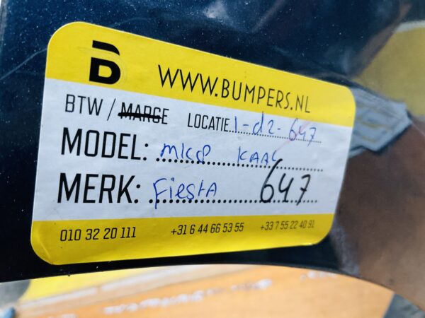 Bumper Ford Fiesta MK8 2017-2021  Voorbumper 1-D2-647z