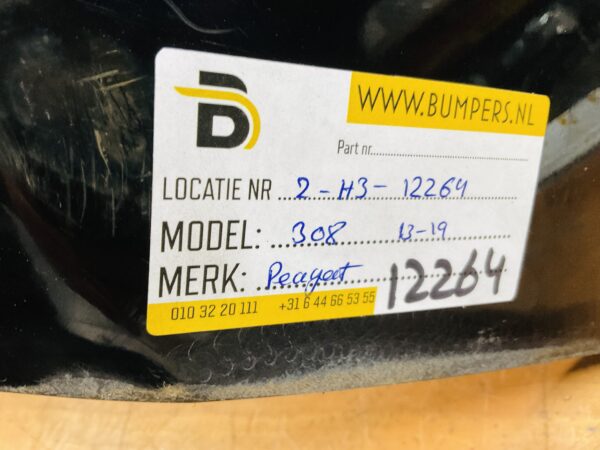 Bumper Peugeot Peugeot 308 2xpdc 2013-2019 Achterbumper 2-H3-12264