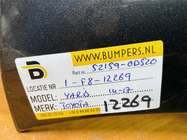 Bumper Toyota Yaris 4 2014-2017 52159-0D520 Achterbumper 1-F8-12269