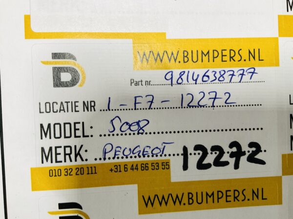 Bumper Peugeot 5008 6xpdc 9814638777 Achterbumper 1-F7-12272
