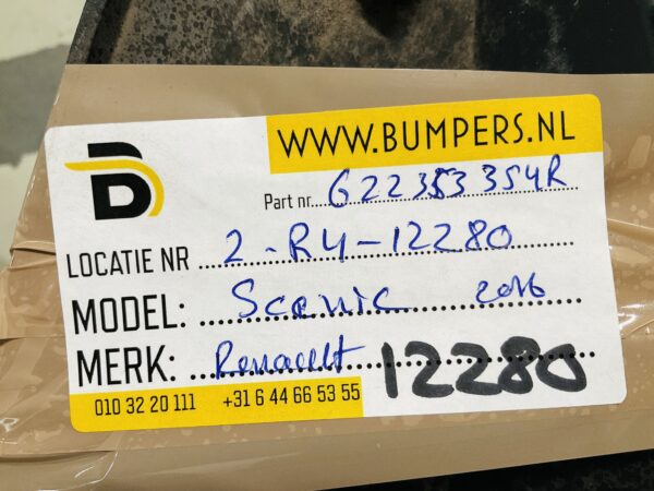 Onderplaat Renault Scenic 2016 622353354R Bumperlip 2-R4-12280