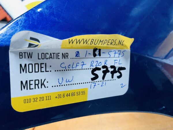 BUMPER Volkswagen Golf 7 R20 R Facelift 2017-2021 VOORBUMPER 1-C1-5775z