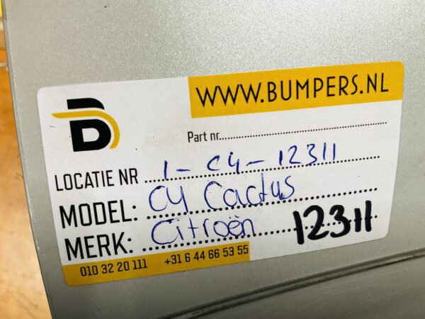 BUMPER Citroen C4 Cactus VOORBUMPER 1-C4-12311z