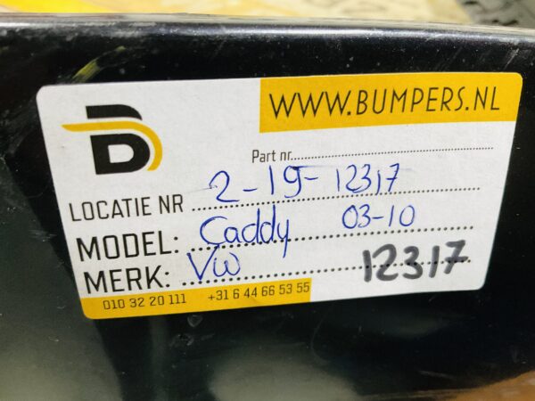 Bumper Volkswagen Caddy 2003-2010 2K0807363 Achterbumper 2-L9-12317