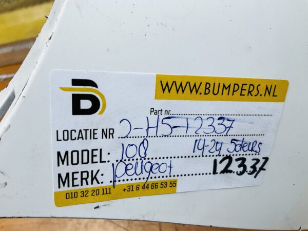 Bumper Peugeot 108 2014-2024 Achterbumper 2-H5-12337