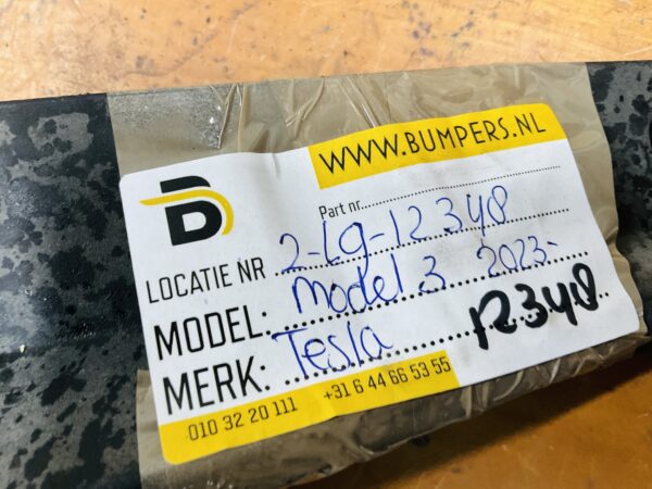 Bumper Tesla Model 3 2023 Achterbumperlip 2-L9-12338