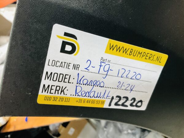 BUMPER Renault Kangoo 2021-2024 VOORBUMPER 2-F9-12220z