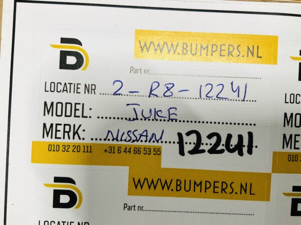 Diffuser Nissan Juke 850B2 BV80A Achterbumper 2-R8-12241