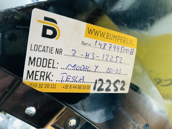 Bumper Tesla Model Y 2020-2023 148799500B Achterbumper 2-H3-12252