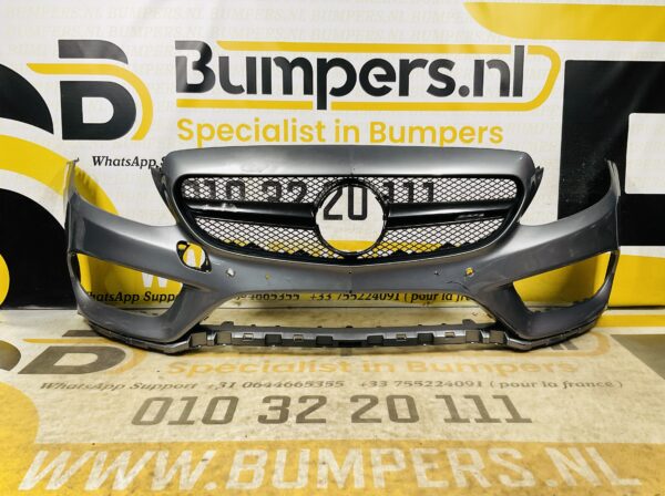 BUMPER Mercedes C Klasse W205 AMG 6xpdc 2014-2017 VOORBUMPER 1-A9-6601z