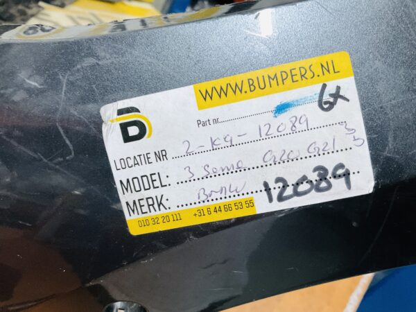 BUMPER BMW 3 Serie G20 G21 MPakket M-Pakket 6xpdc VOORBUMPER 2-K9-12089z