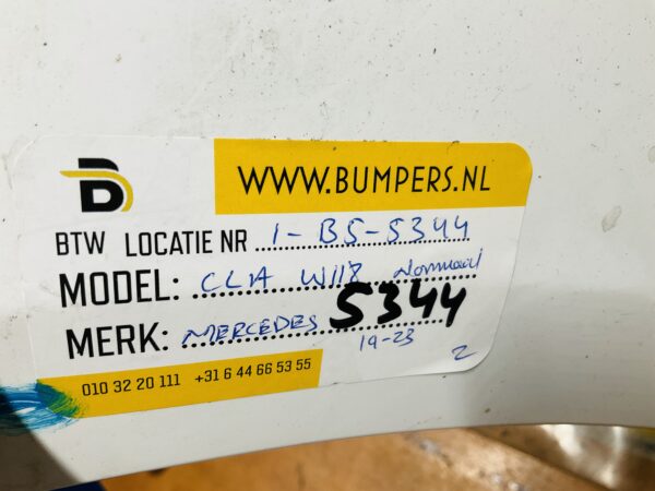 BUMPER Mercedes CLA Klasse W118 Normaal 6xpdc 2019-2023 VOORBUMPER 1-B5-5344z