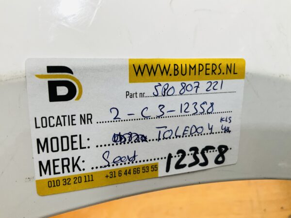 BUMPER Seat Leon 5F Normaal 2012-2016 kls 4xpdc  VOORBUMPER 2-C3-12358z