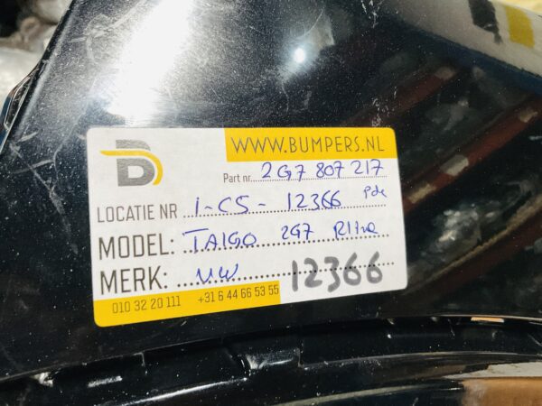 BUMPER Volkswagen Taigo 2G7 Rline R-Line 4xpdc VOORBUMPER 1-C5-12366z
