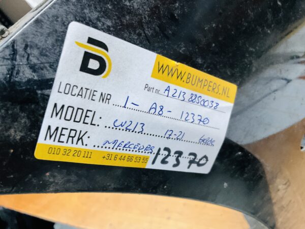 BUMPER Mercedes E Klasse W213 Elegance 2017-2021 6xpdc VOORBUMPER 1-A8-12370z