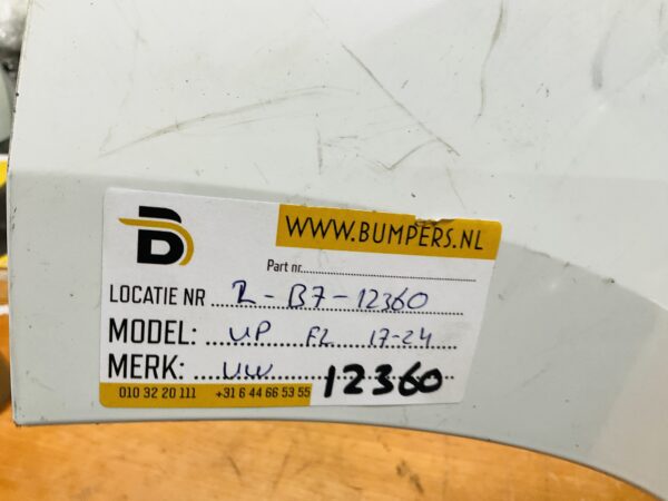 BUMPER Volkswagen Up Facelift 2017-2024 VOORBUMPER 2-B7-12360z
