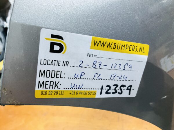 BUMPER Volkswagen Up Facelift 2017-2024 VOORBUMPER 2-B7-12359z