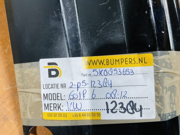 Grill Rooster Volkswagen Gplf 6 2008-2012 5K0853653 Voorbumper Grill 2-P5-12384