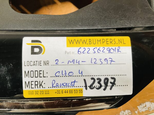 Grill Rooster Renault Clio 4 622562901R Voorbumper Grill 2-M4-12397