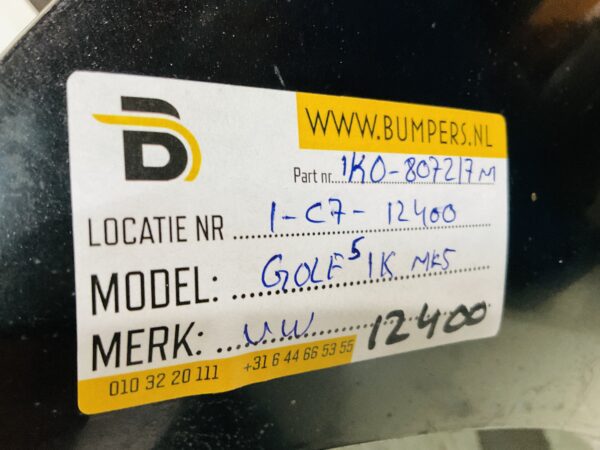 BUMPER Volkswagen Golf 5 1K 1K0807217 Voorbumper 1-C7-12400z