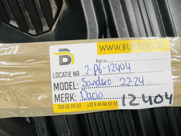 Rooster Dacia Sandero 2022-2024 263312235R Bumper Rooster 2-P6-12404