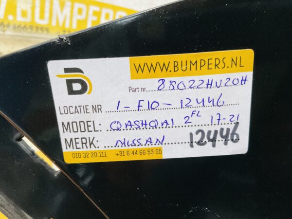 Bumper Nissan Qashqai 2 Facelift 2017-2021 85022HV20H Achterbumper 1-F10-12446