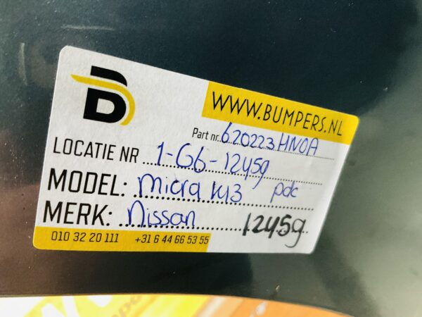 BUMPER Nissan Micra K13 620223HN0A VOORBUMPER 1-G6-12459z