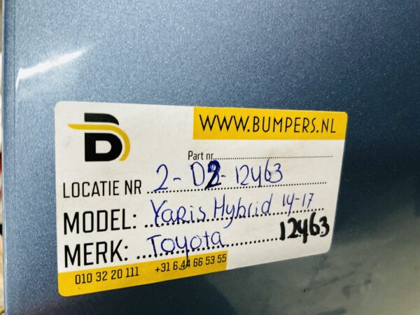BUMPER Toyota Yaris Hybrid 2010-2014  VOORBUMPER 2-D2-12463z
