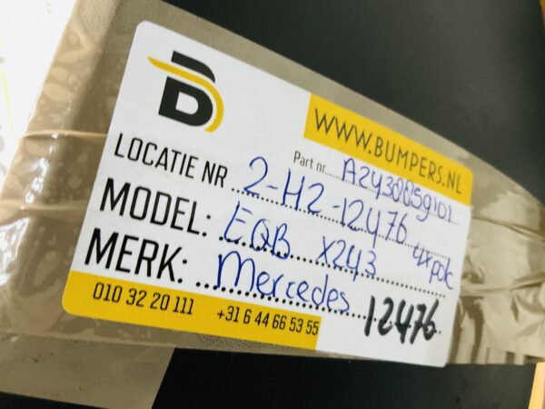 Bumper Mercedes EQB X243 4xpdc A2438859101 Achterbumper  2-H2-12476