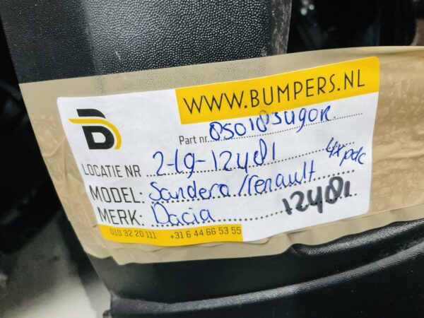 Bumper Dacia Sandero 4xpdc 850183490R Achterbumper 2-L9-12481