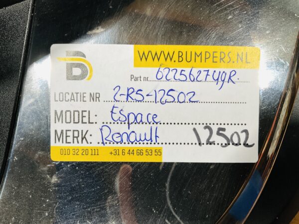 Rooster Renault Espace 622562749R Bumper Rooster 2-R5-12502