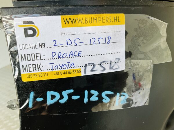 BUMPER Toyota Proace 981185057 1591965X VOORBUMPER 2-D5-12518z