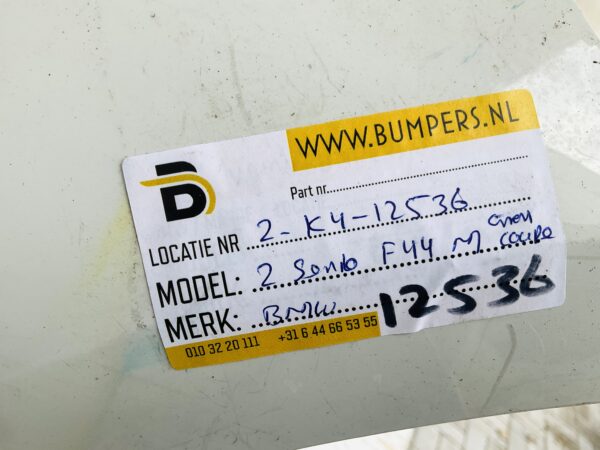 BUMPER BMW 2 Serie F44 M Pakket M-Pakket Gran Coupe 6xpdc VOORBUMPER 2-K4-12536z