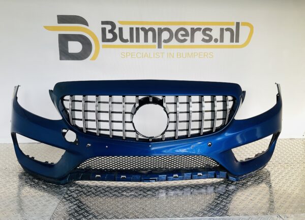 BUMPER Mercedes C Klasse W205 AMG GT Grill 6xpdc 2014-2017 VOORBUMPER 1-A4-8575z