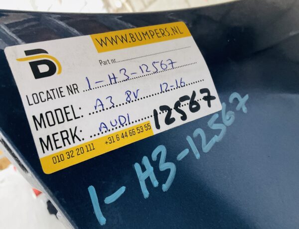 BUMPER Audi A3 8V kls 4xpdc 2012-2016 8V3807437 VOORBUMPER 1-H3-12567z