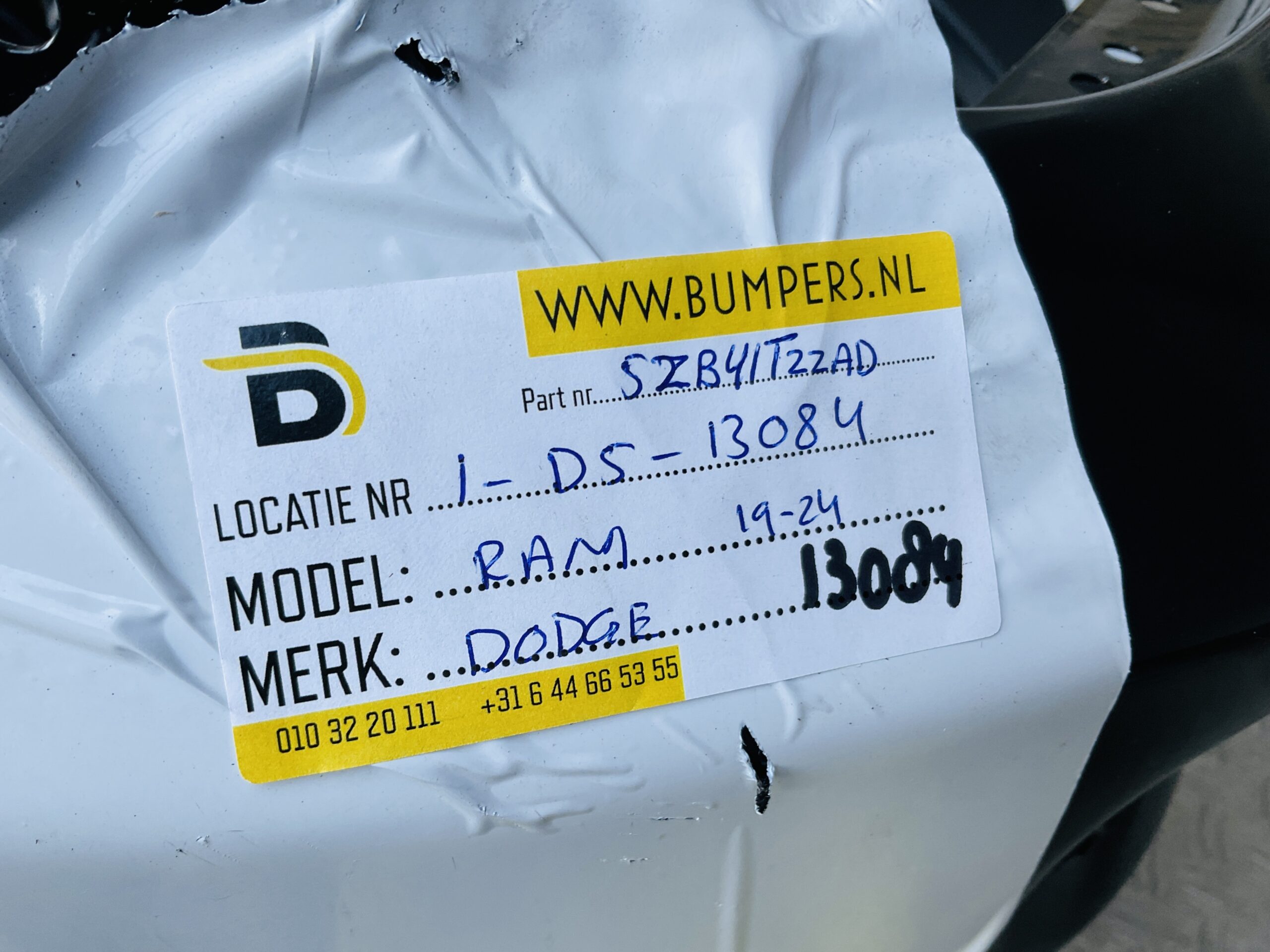 Bumper Dodge Ram 1500 2018-2024 5ZB41TZZAD Voorbumper 1-D5-13084z